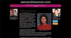 Desktop Screenshot of blag.samandshannon.com